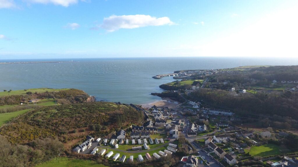 Waterford city aerial view