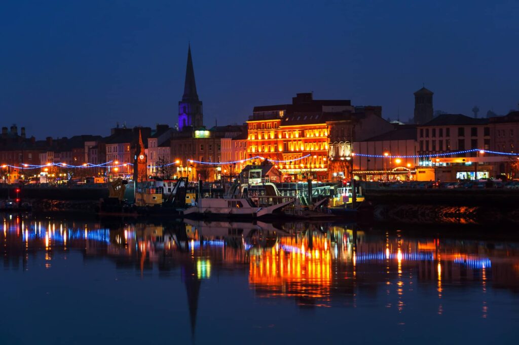 Waterford at night
