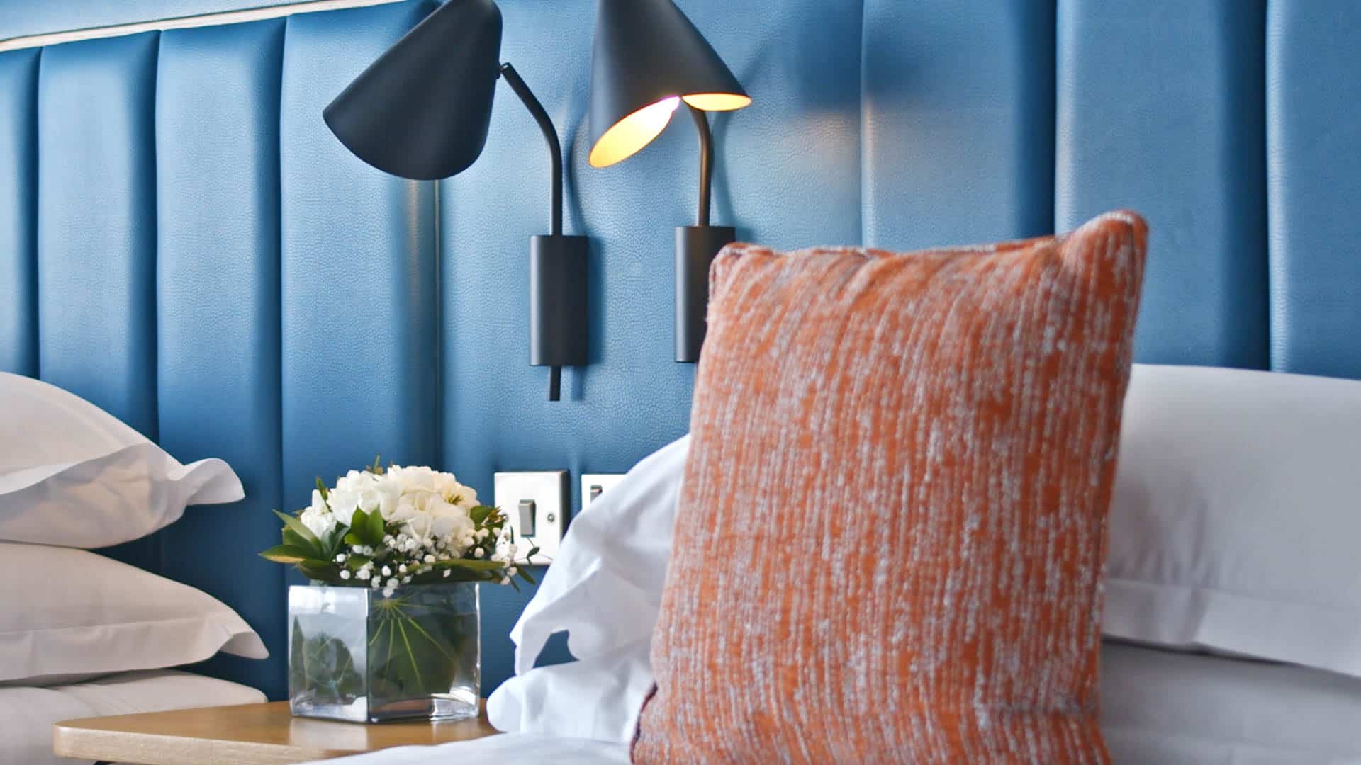 Close up show of pillow of superior room
