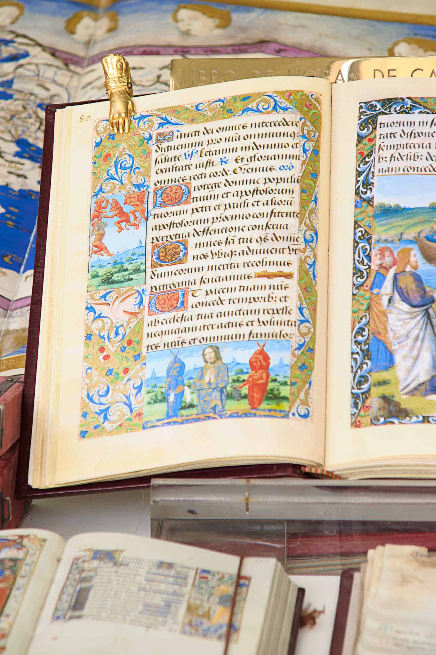 Medieval book closeup