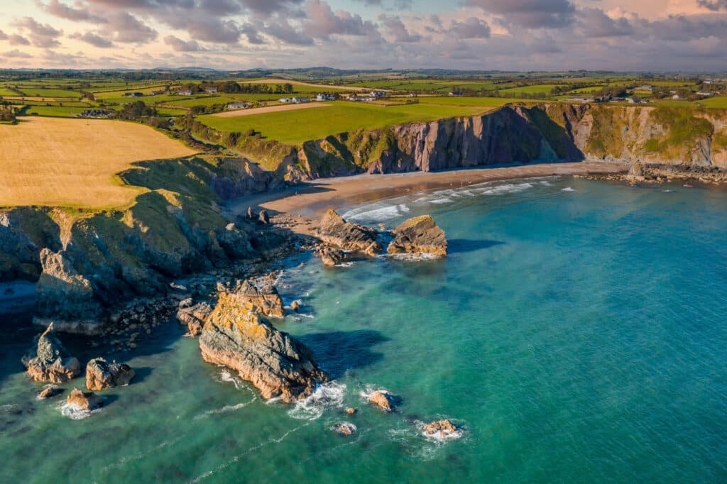 Scenic view from coast of Waterford