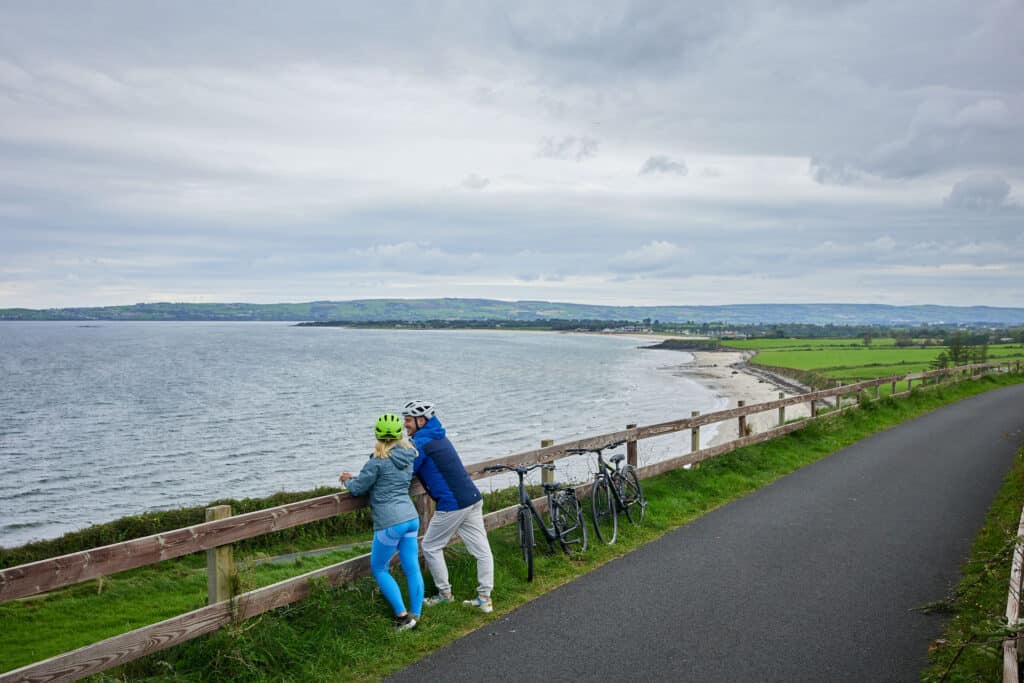 Viking Hotel Waterford, couple overlooking the beach