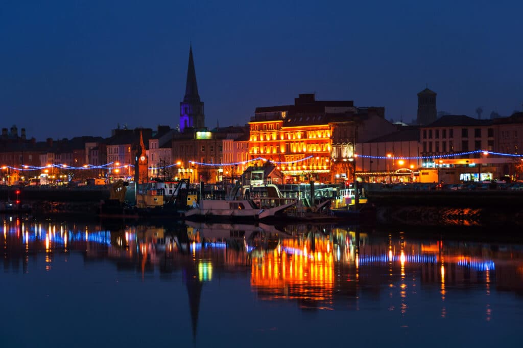 Waterford at night